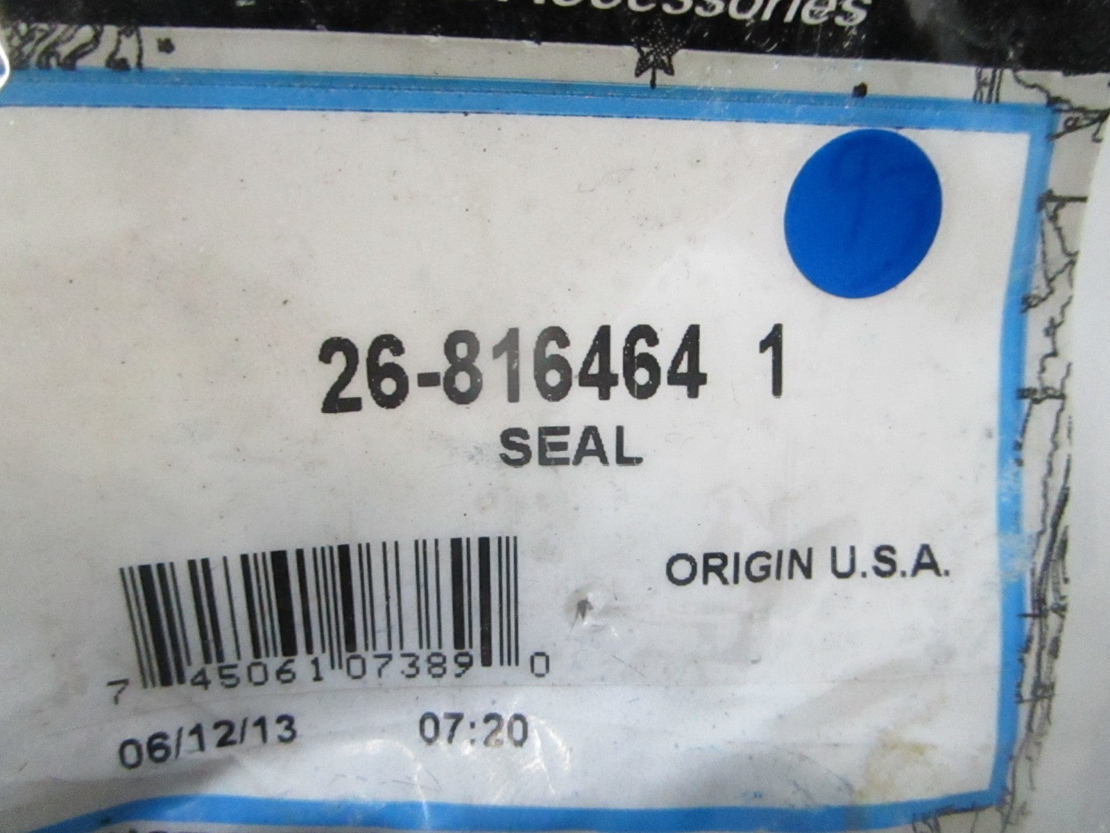 *NEW OEM* 0810 Mercury Quicksilver Seal 26-816464 1
