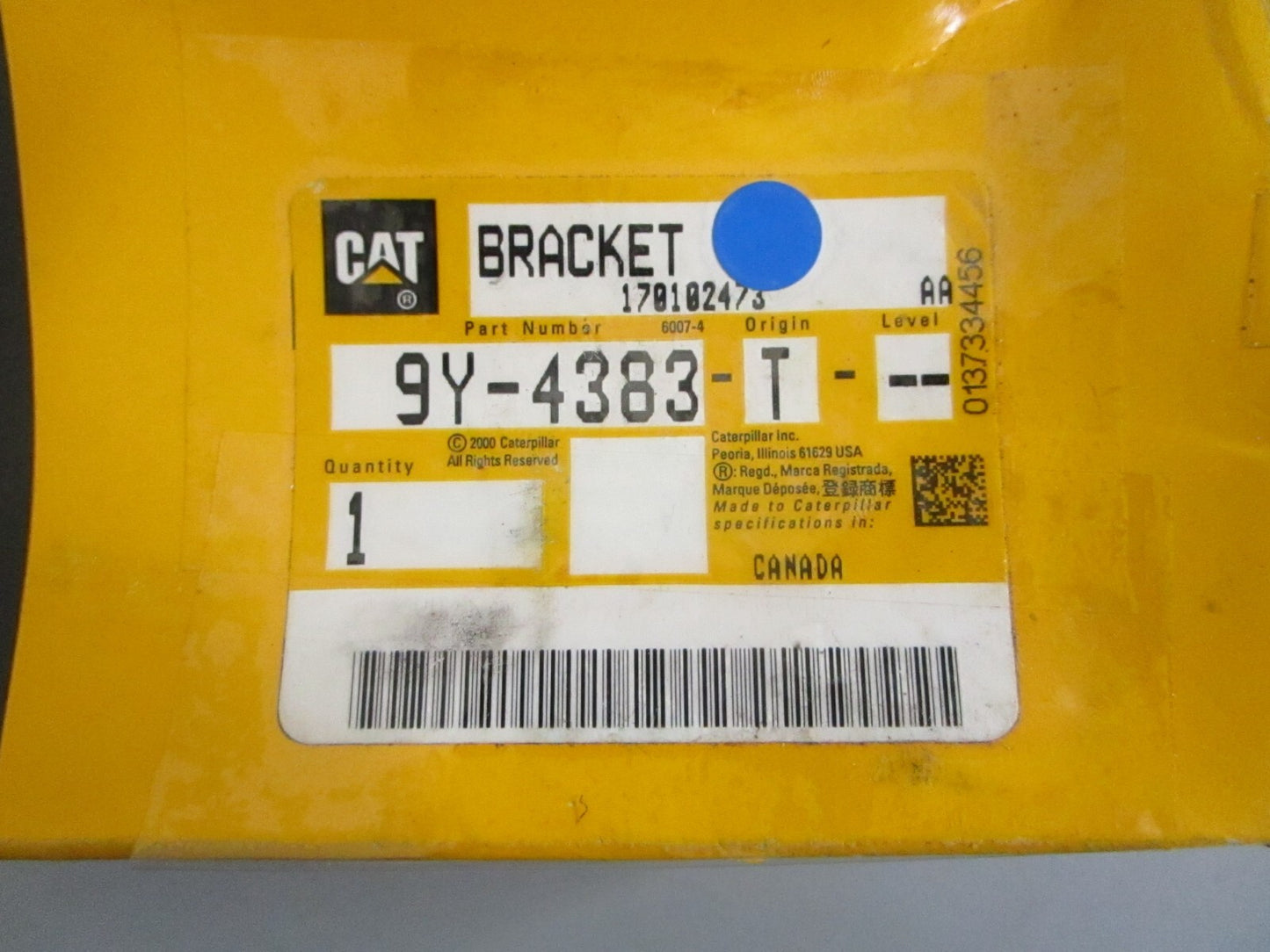 *NEW OEM* 0820 CAT Bracket 9Y-4383