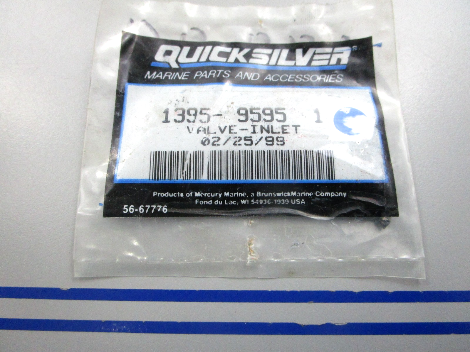 NEW OEM 1395-9595-1 Mercury Quicksilver Valve Inlet 0810