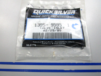 NEW OEM 1395-9595-1 Mercury Quicksilver Valve Inlet 0810