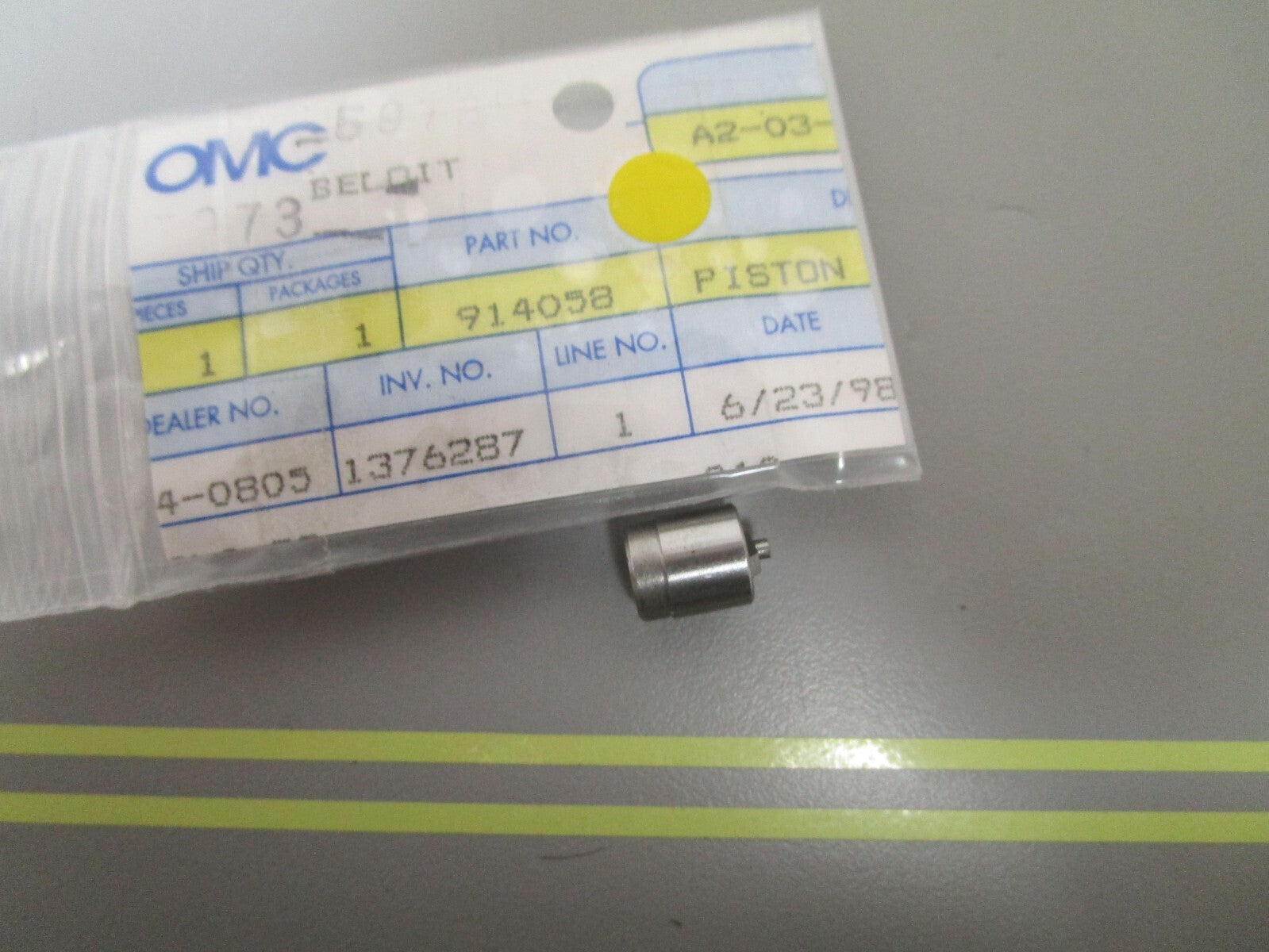 *NEW OEM* 0810 OMC Johnson Evinrude Piston 914058 0914058