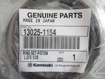 NEW OEM 13025-1154 Kawasaki Piston Ring Set 0820