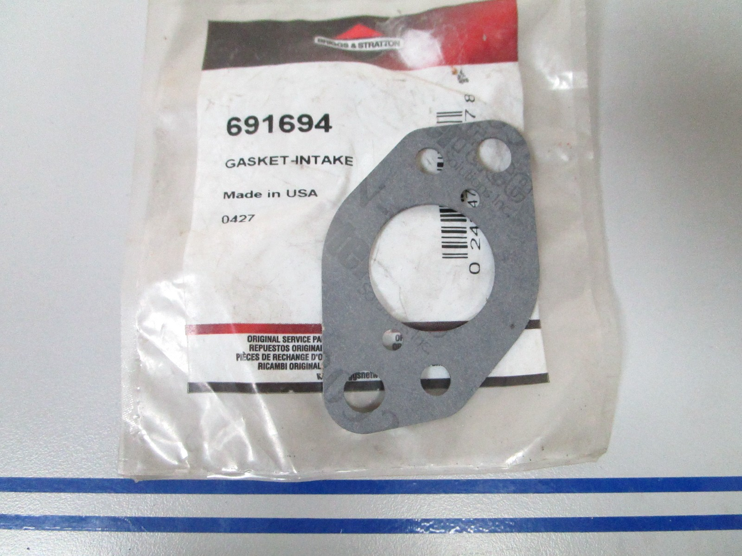 NEW OEM 691694 Briggs & Stratton Intake Gasket 0810