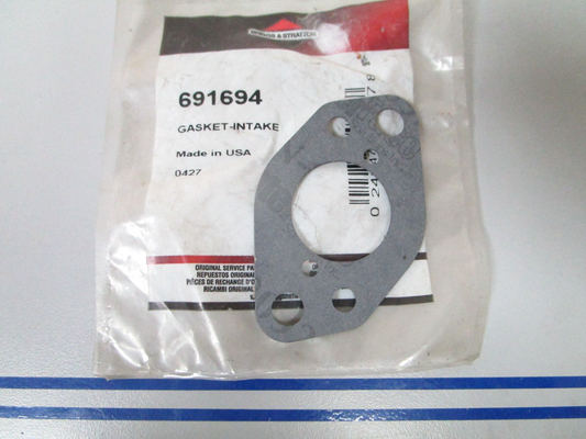 NEW OEM 691694 Briggs & Stratton Intake Gasket 0810