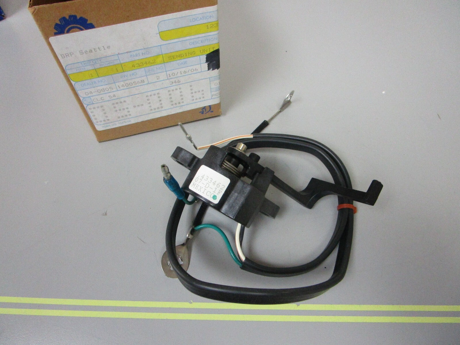 *NEW OEM* 0720 OMC Johnson Evinrude Sending Unit Assembly 433462 0433462