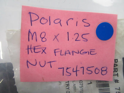 *NEW OEM* (LOT OF 2) 0810 Polaris M8 x 125 Hexagon Flange Nut 7547508