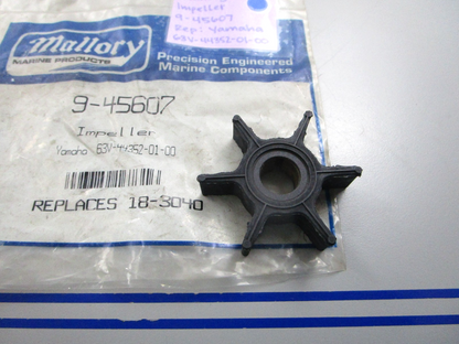 NEW 9-45607 Replaces: Yamaha 63V-44352-01-00 Mallory Impeller 0810