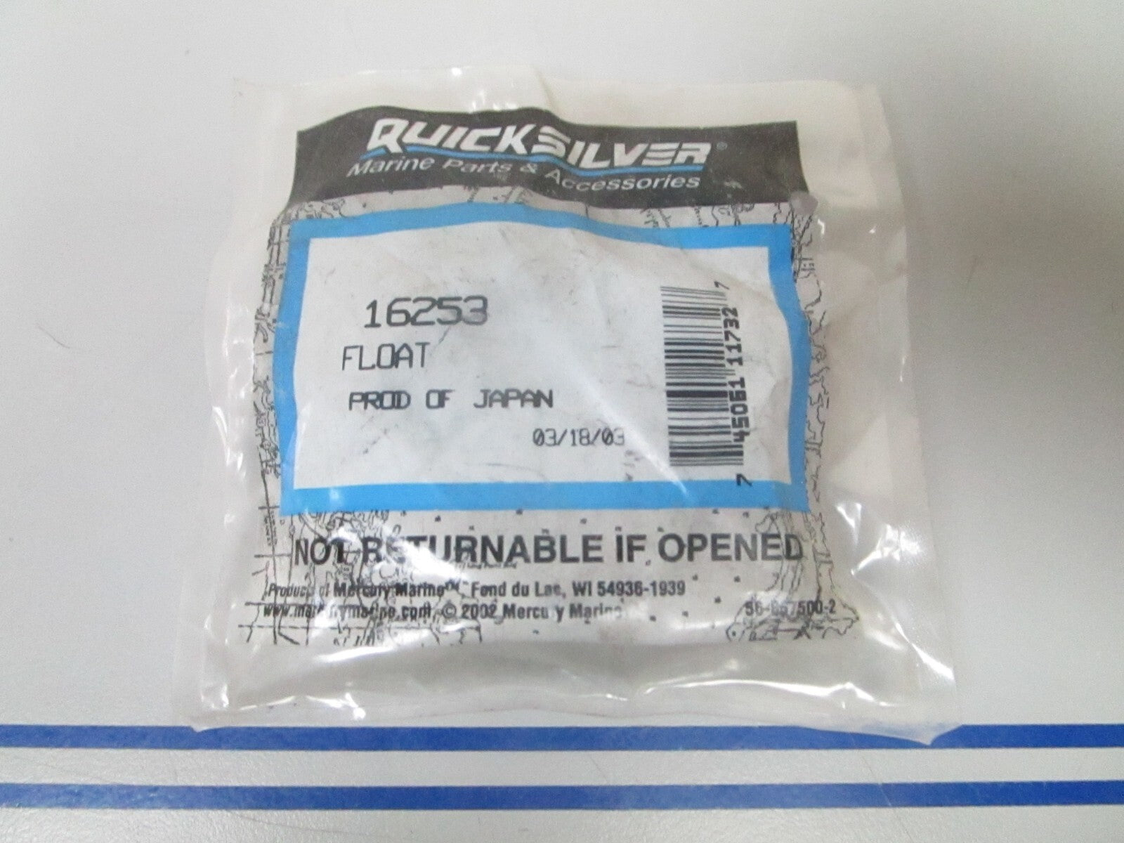 *NEW OEM* 0810 Mercury Quicksilver Float 16253