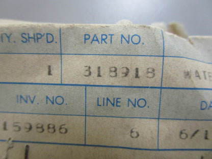 *NEW OEM* 0820 OMC Johnson Evinrude Cylinder Head Water Cover 318918 0318918