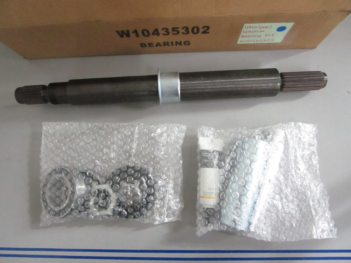 NEW OEM W10435302 Whirlpool Washer Bearing Kit 0820