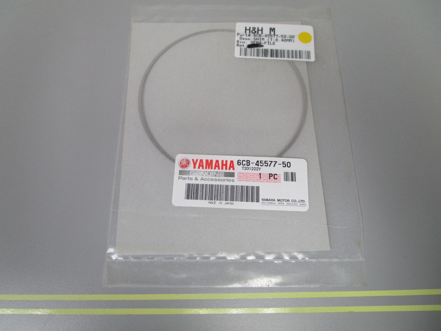 *NEW OEM* 0810 Yamaha (T:0.40MM) Shim 6CB-45577-50-00