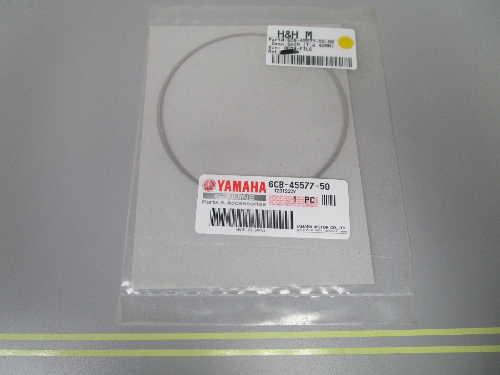 *NEW OEM* 0810 Yamaha (T:0.40MM) Shim 6CB-45577-50-00