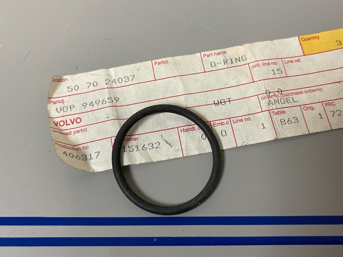 *NEW OEM* 0810 Volvo Penta O-Ring 949659