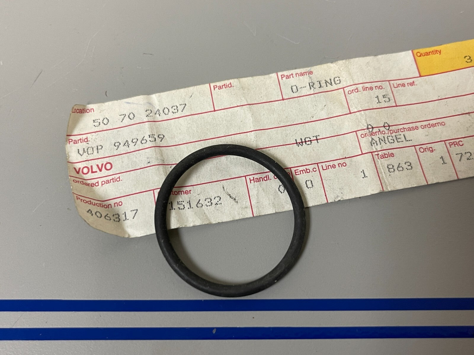 *NEW OEM* 0810 Volvo Penta O-Ring 949659
