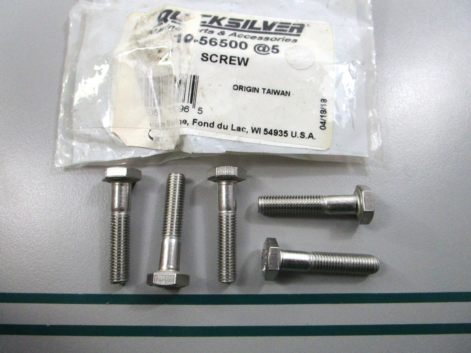 NEW OEM (LOT OF 5) 10-56500 Mercury Quicksilver Screw 0810
