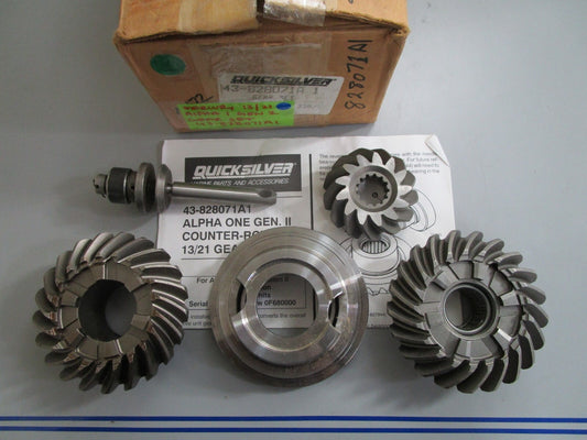 *NEW OEM* 0820 Mercury Quicksilver 13/21 Alpha 1 Gen 2 Gear Set 43-828071A1