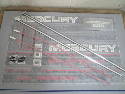 *NEW OEM* 0820 Mercury Quicksilver ME200XL Decal Set 37-808562A94