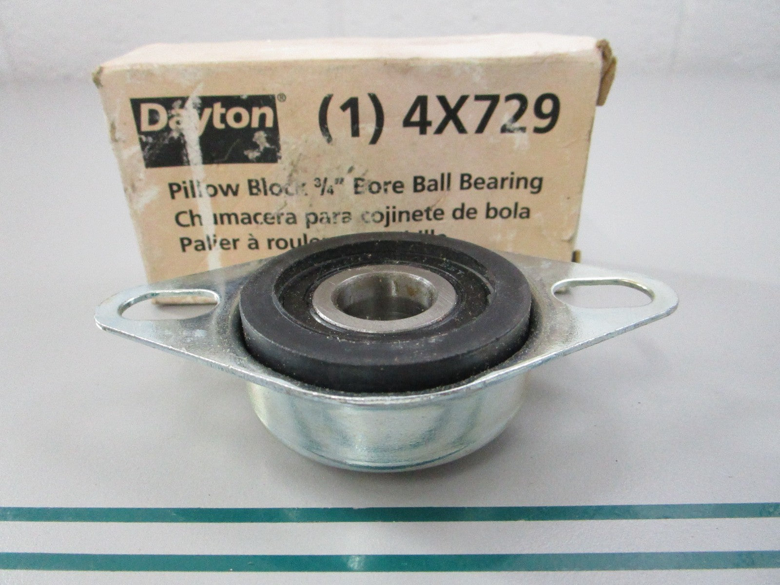 NEW 4X729 Dayton Pillow Block 3/4" Bore Ball Bearing 0810