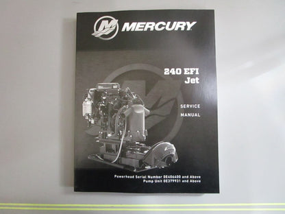 *NEW OEM* 0820 Mercury Quicksilver 240 EFI Jet Service Manual 90-8M0122848