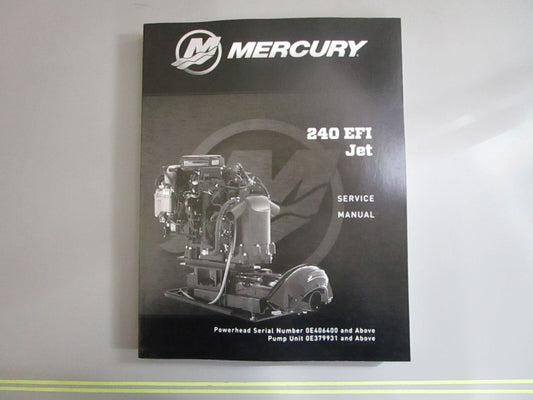 *NEW OEM* 0820 Mercury Quicksilver 240 EFI Jet Service Manual 90-8M0122848
