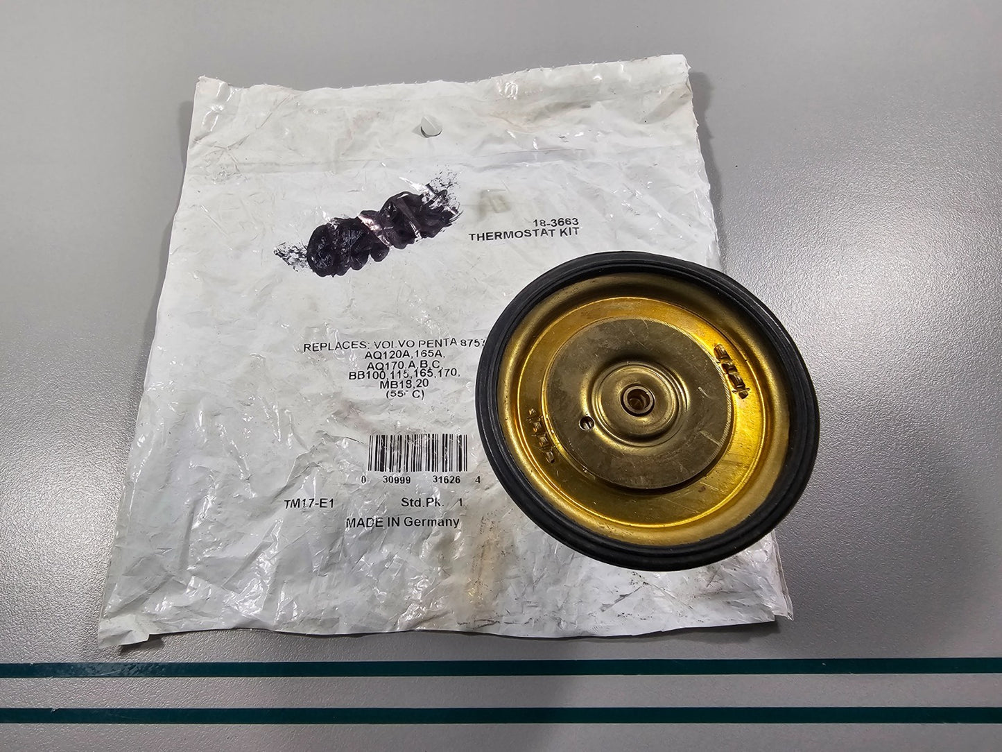 NEW 18-3663 Replaces: Volvo 875791 Sierra Thermostat 0810