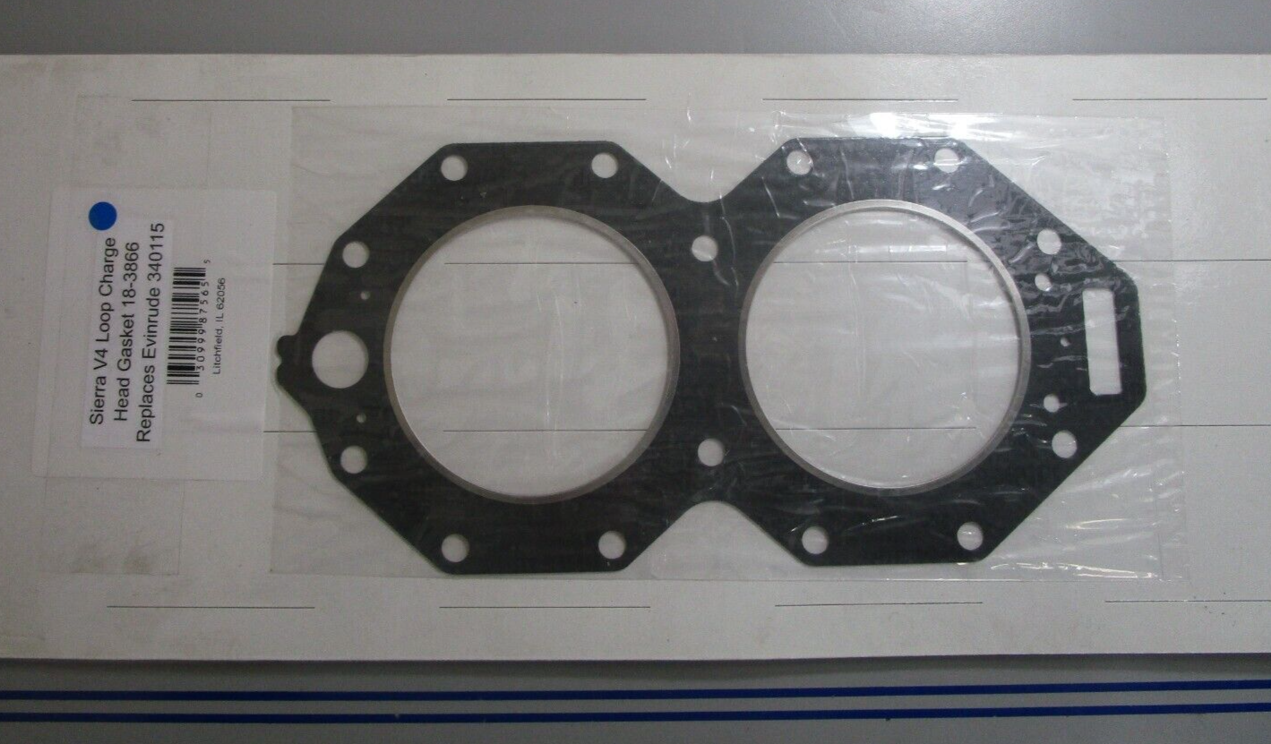 *NEW* 0720 Sierra V4 Loop Charge Head Gasket 18-3866 Replaces: Evinrude 340115