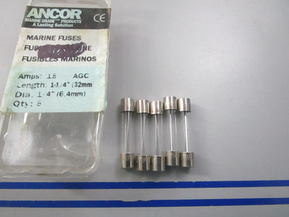 NEW 601150 Ancor 15A 5 Fuse Set 0810