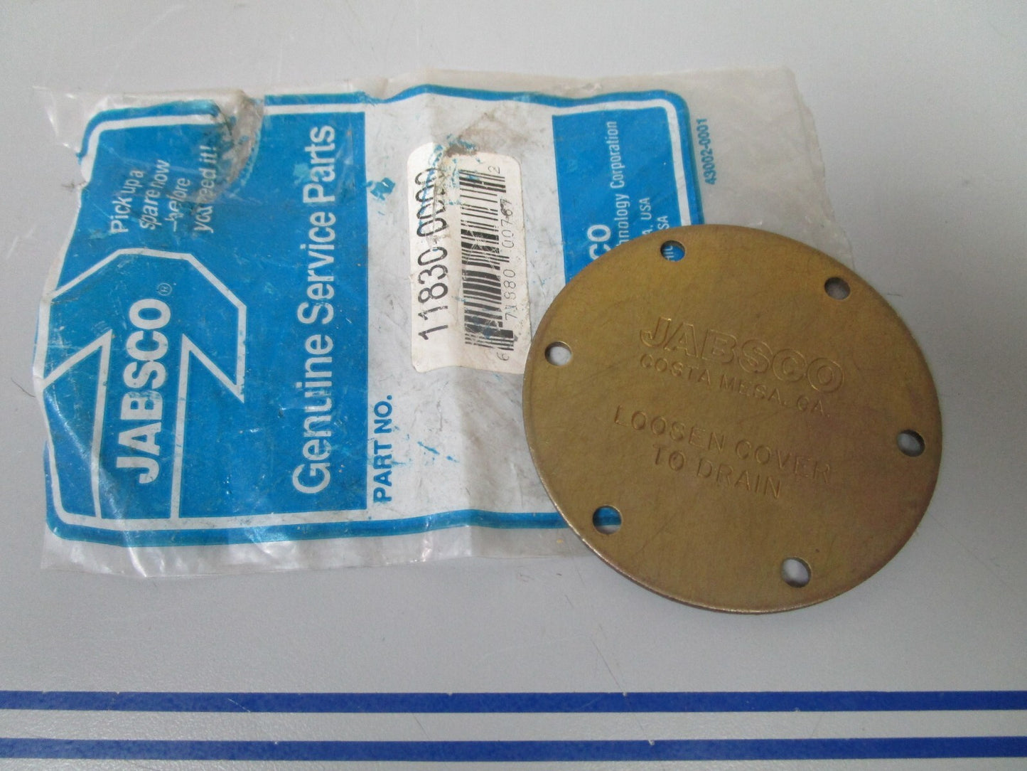 *NEW OEM* 0720 Jabsco End Cover 11830-0000