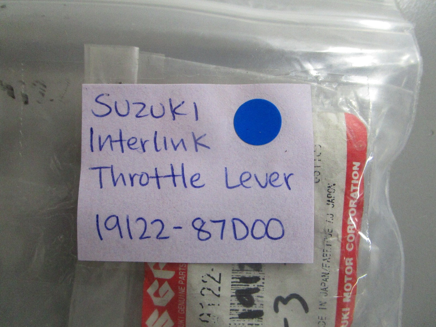 *NEW OEM* 0810 Suzuki Interlink Throttle Lever 19122-87D00