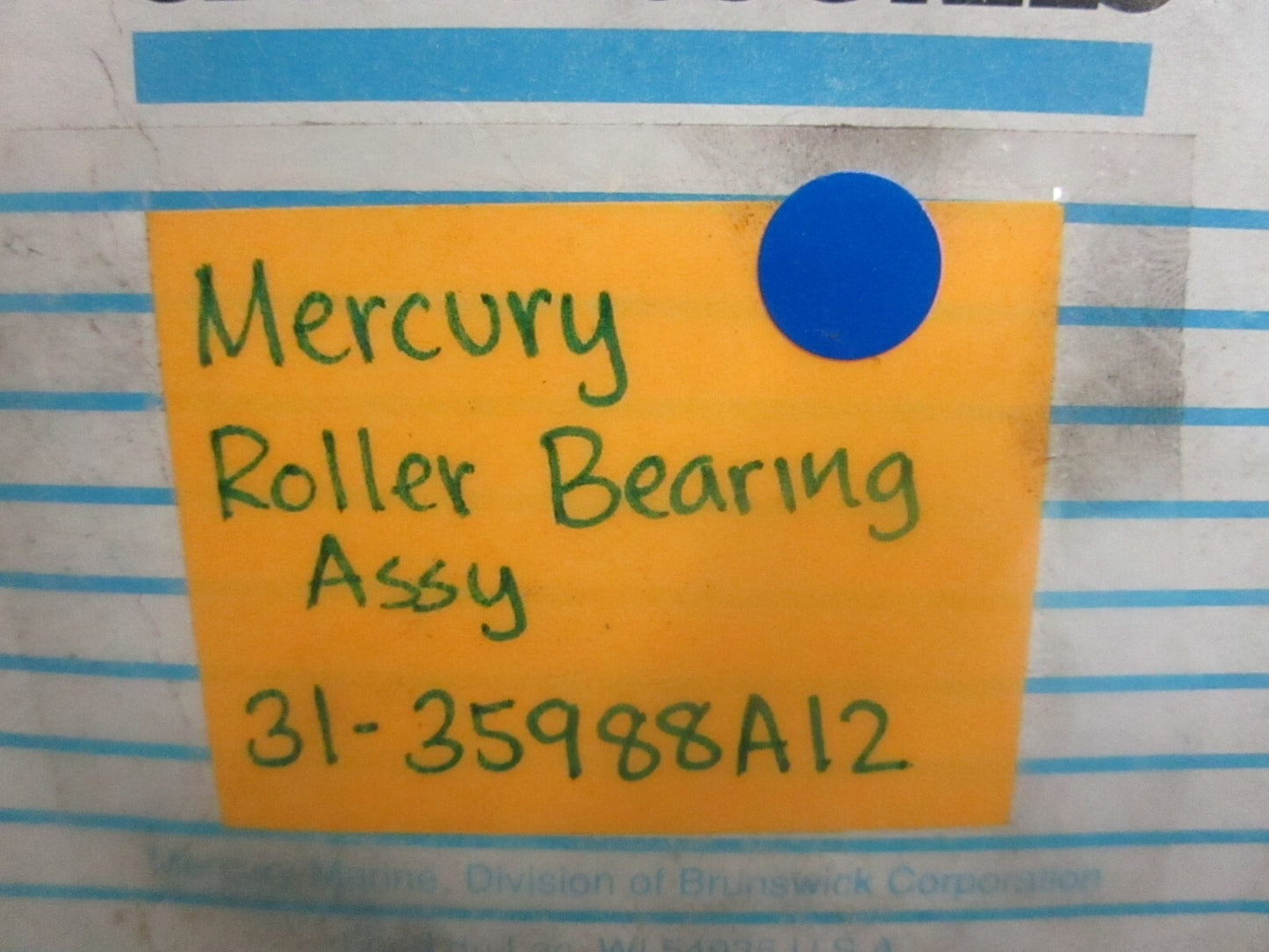 *NEW OEM* 0820 Mercury Quicksilver Roller Bearing Assy 31-35988A12