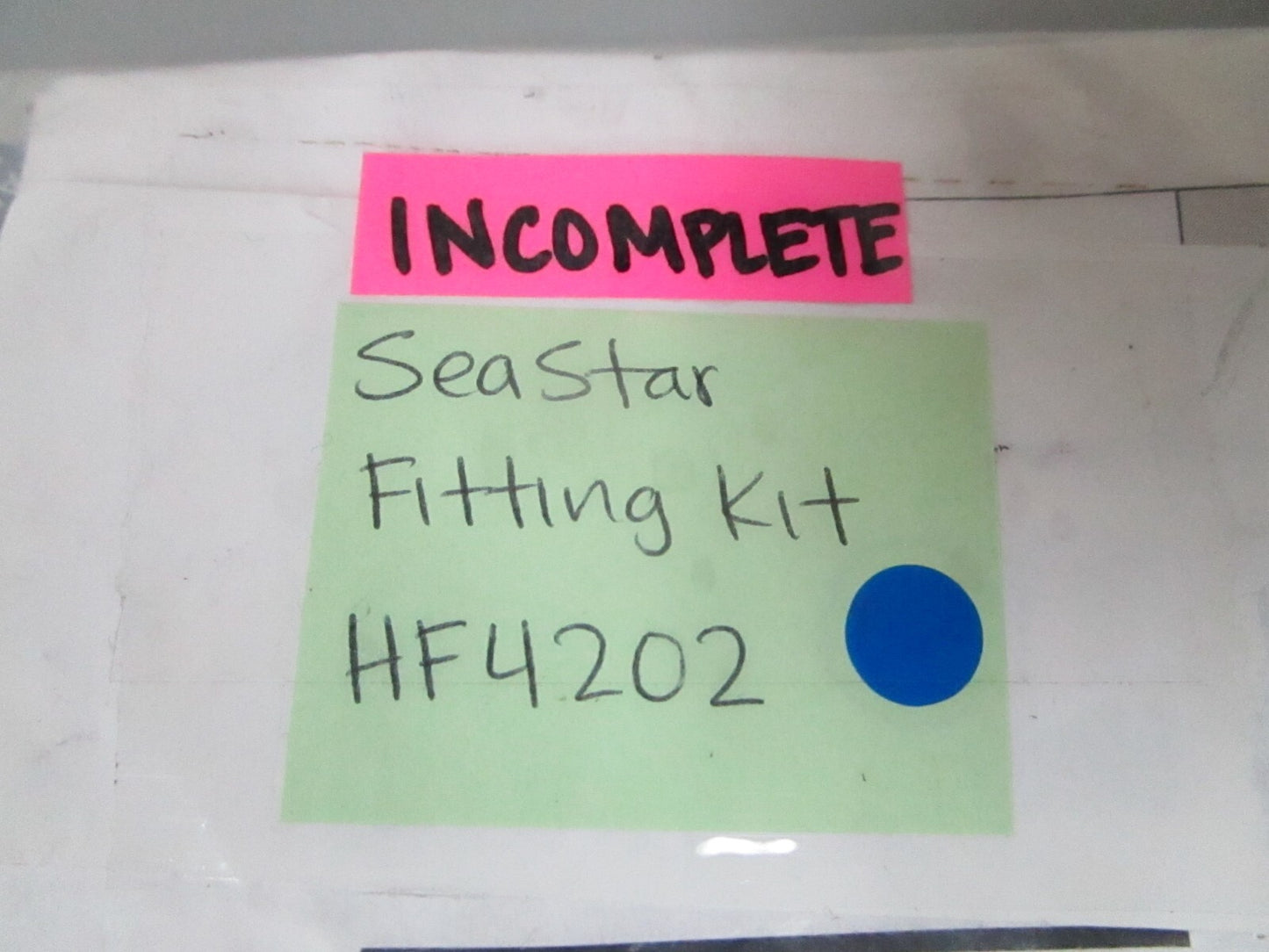 *NEW* 0810 SeaStar *Incomplete* Fitting Kit HF4202
