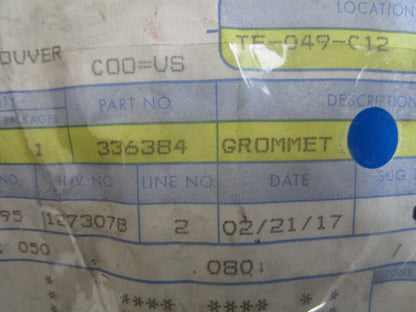 *NEW OEM* 0810 OMC Johnson Evinrude Grommet 336384 0336384