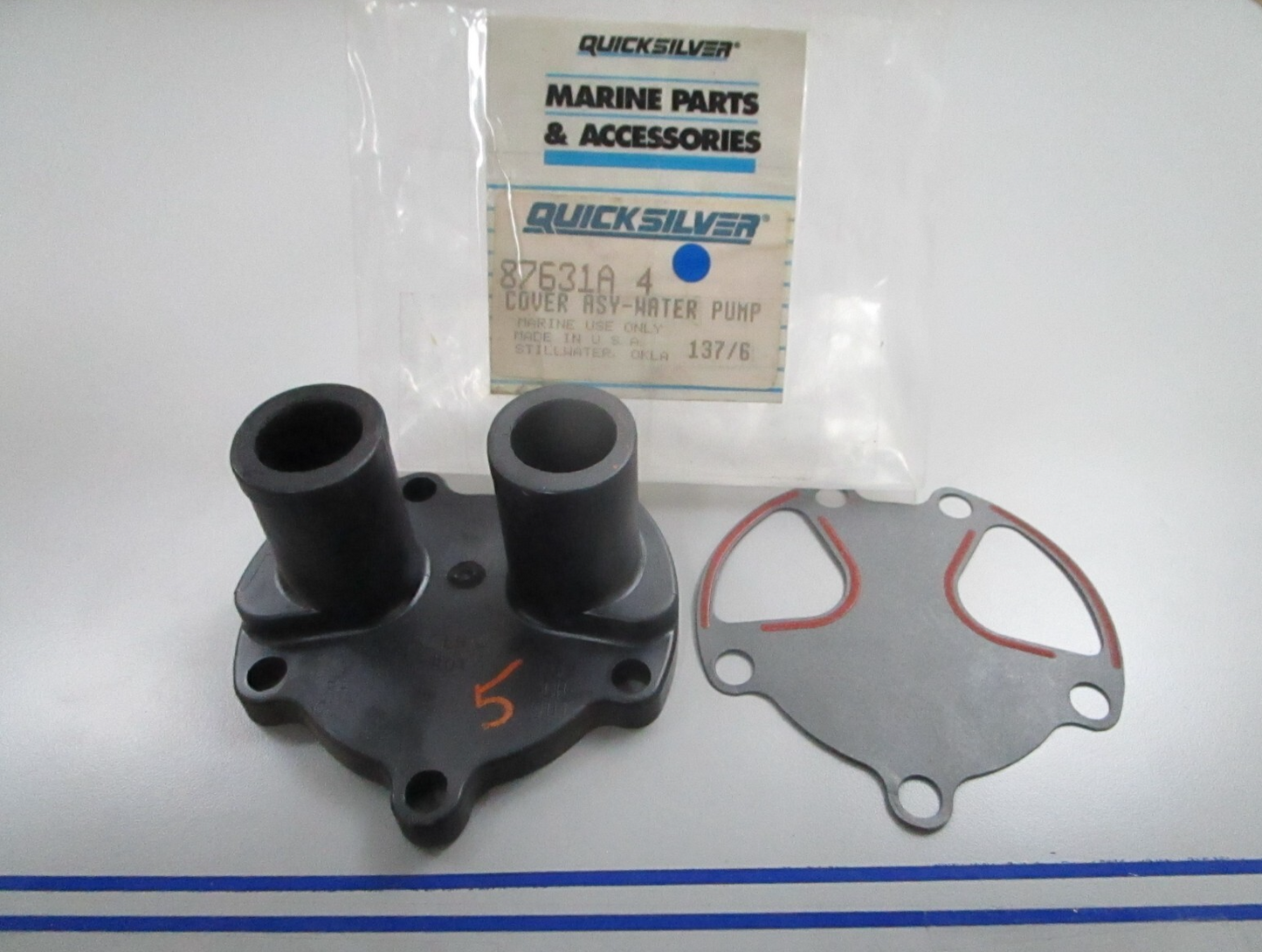 *NEW OEM* 0810 Mercury Quicksilver Water Pump Cover Assembly 87631A 4
