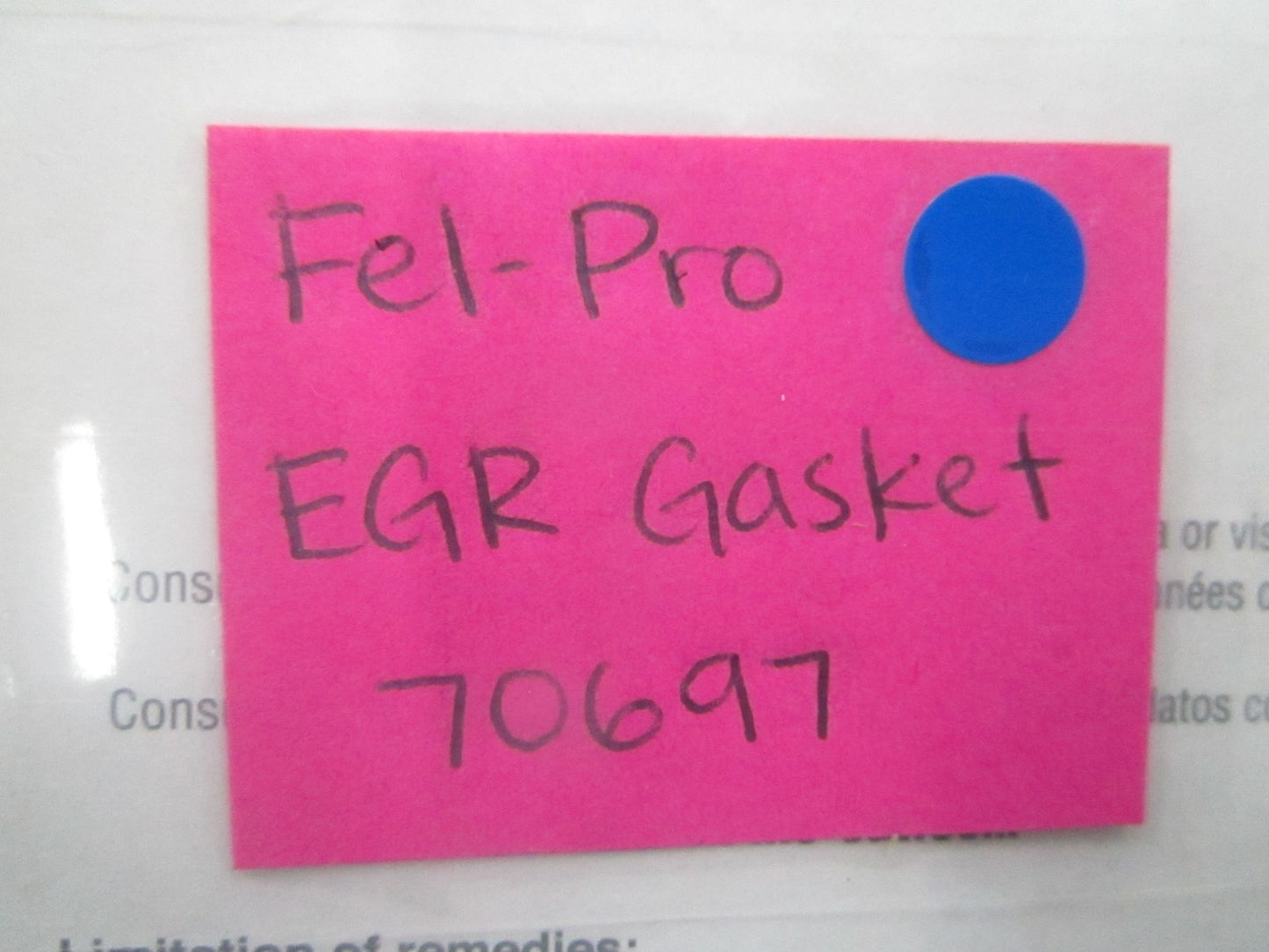 *NEW* 0810 Fel-Pro EGR Gasket 70697