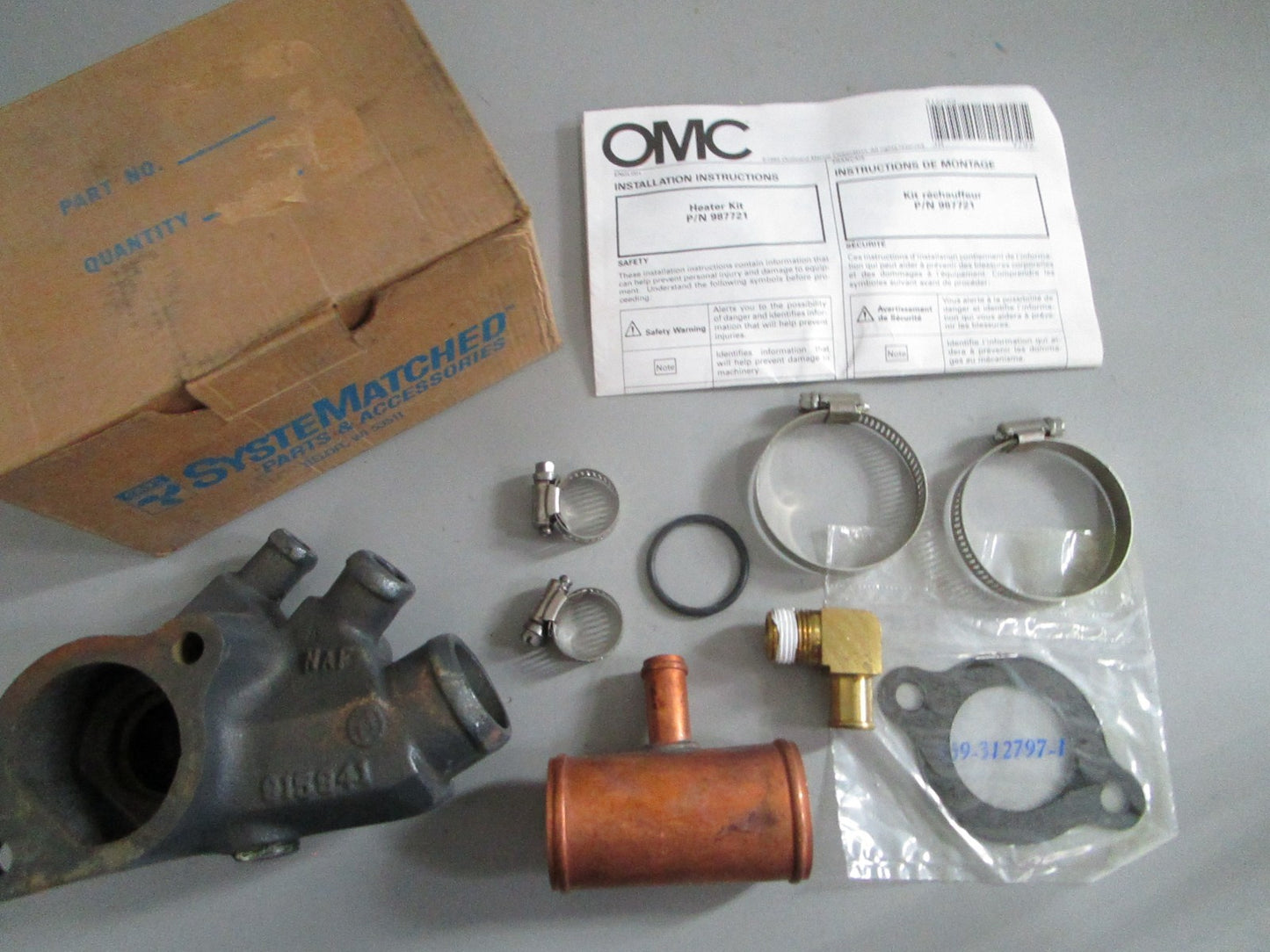 NEW OEM 987721 0987721 OMC Johnson Evinrude Heater Kit 0820