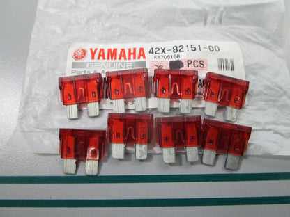 NEW OEM (LOT OF 8) 5Y1-14384-00-00 Yamaha 10AMP Fuse 0810
