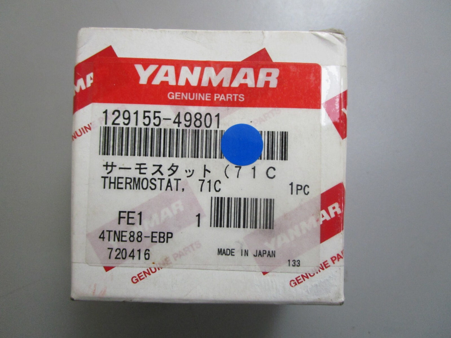 *NEW* 0820 Yanmar 71C Thermostat 129155-49801
