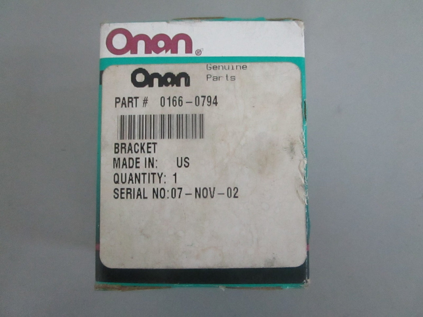 *NEW OEM* 0820 Onan Bracket 0166-0794
