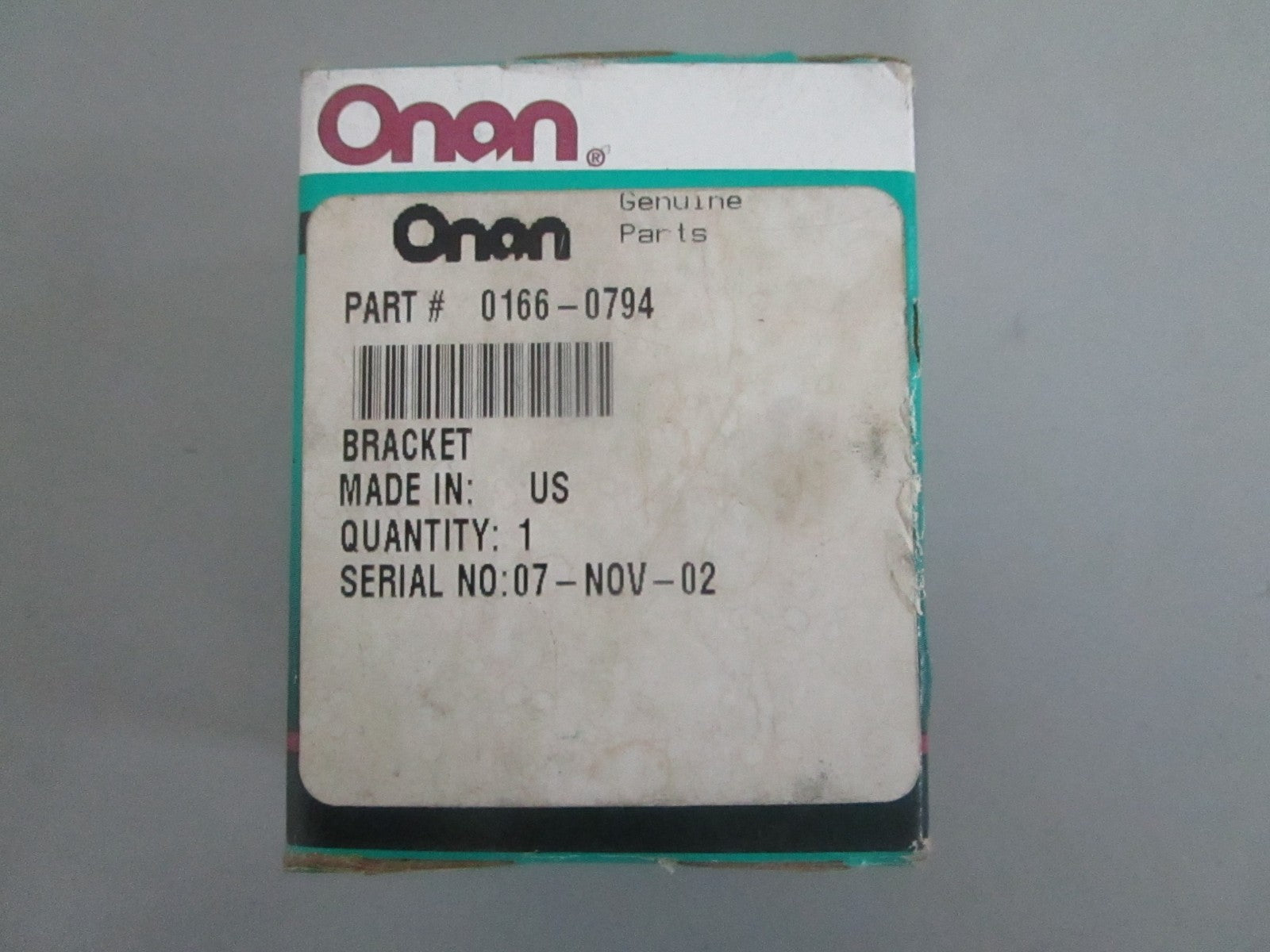 *NEW OEM* 0820 Onan Bracket 0166-0794