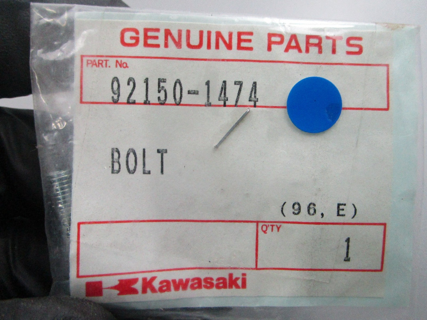 NEW OEM Kawasaki 92150-1474 Bolt 0810