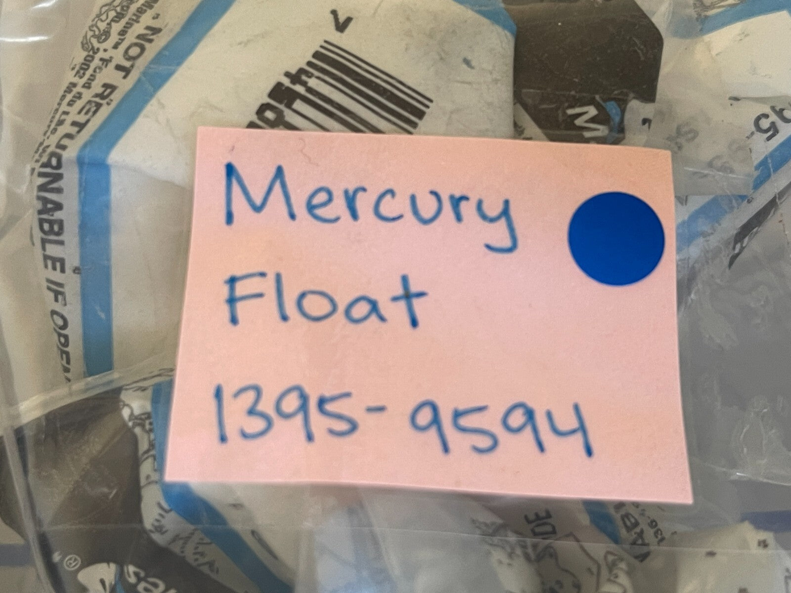 *NEW OEM* 0810 Mercury Quicksilver Float 1395-9594