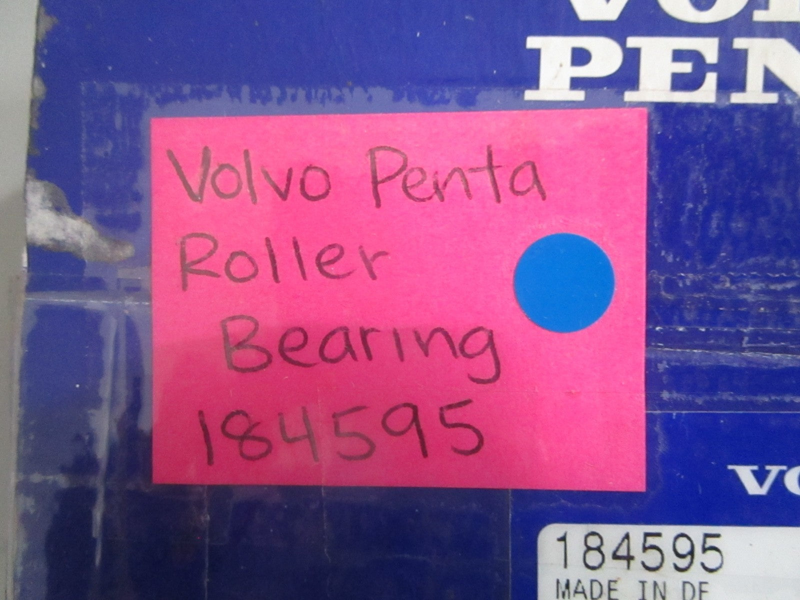 *NEW OEM* 0820 Volvo Penta Roller Bearing 184595
