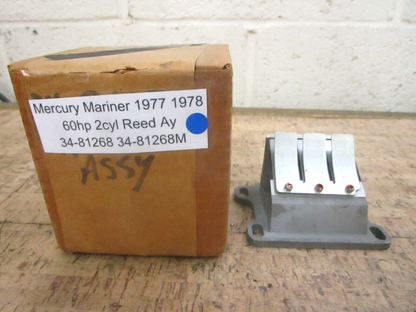 *NEW OEM* 0780 Mercury Mariner 1977 1978 60hp 2cyl Reed Ay 34-81268 34-81268M