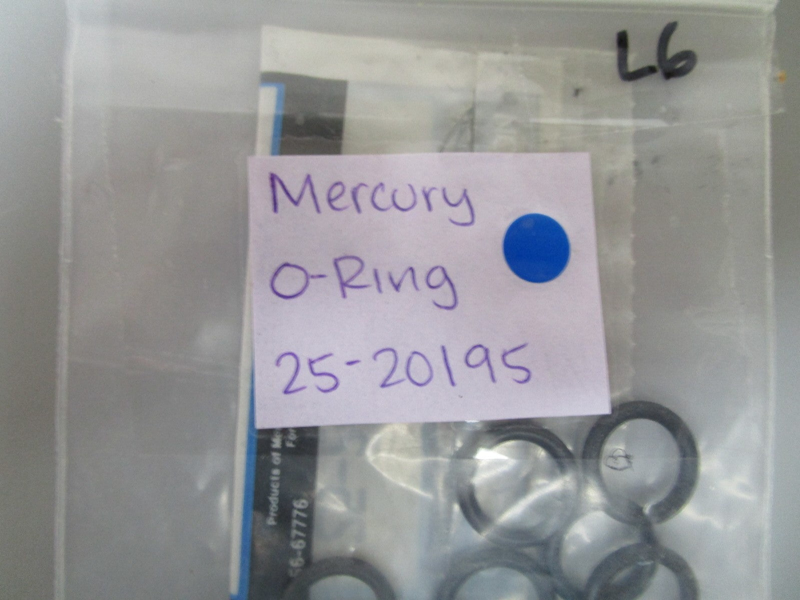*NEW OEM* (LOT OF 6) 0810 Mercury Quicksilver O-Ring 25-20195