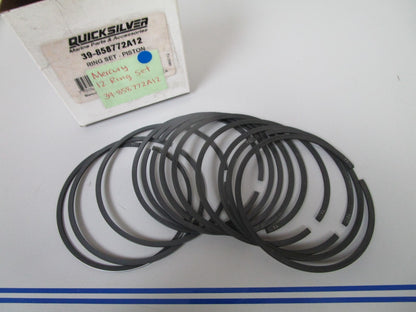*NEW OEM* 0720 Mercury Quicksilver 12 Piston Ring Set 39-858772A12