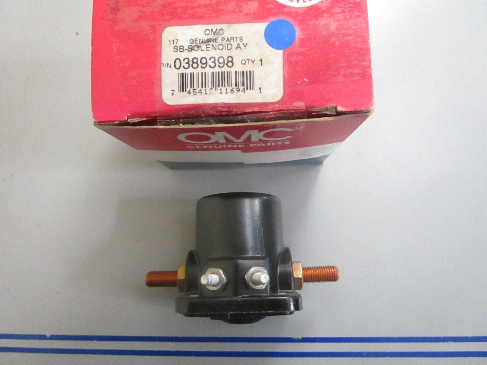 *NEW OEM* 0810 OMC Johnson Evinrude Solenoid Assembly 389398 0389398