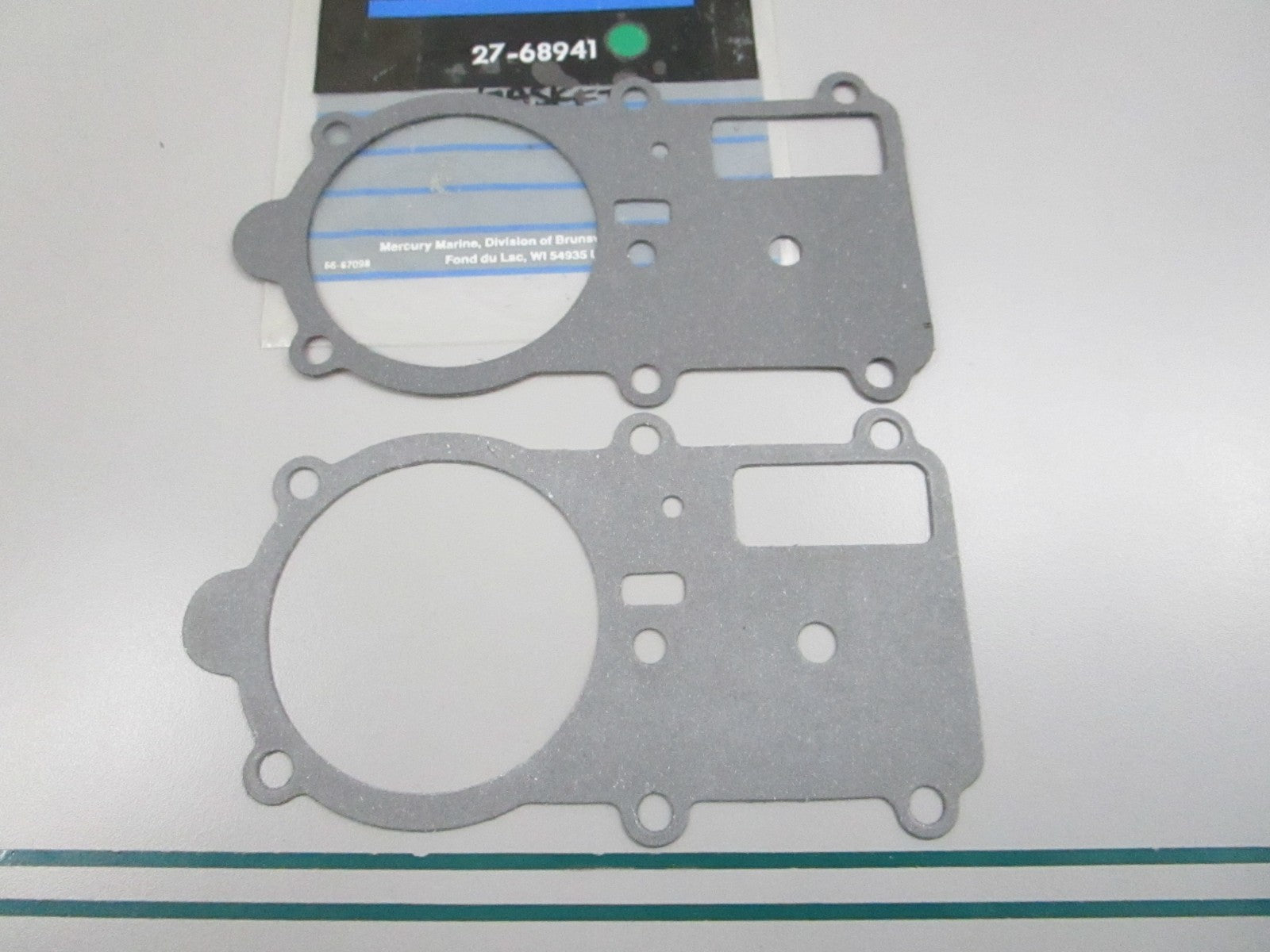 NEW OEM (LOT OF 2) 27-68941 Mercury Quicksilver Gasket 0810