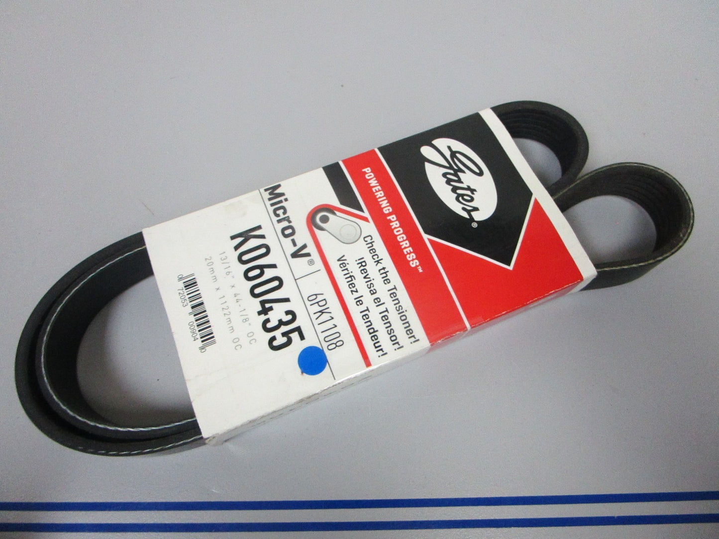 NEW K060435 Gates Micro-V 13/16" x 44 ⅛" Serpentine Belt 0720