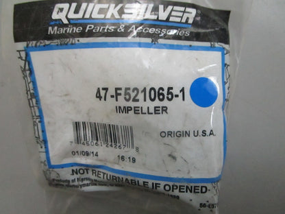 *NEW OEM* 0820 Mercury Quicksilver Impeller 47-F521065-1