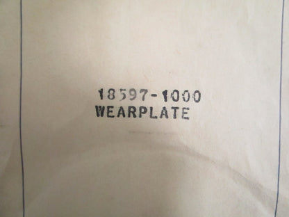 NEW OEM 18597-0000 Jabsco Wear Plate 0820